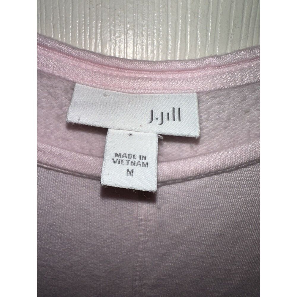 J. Jill Tunic Shirt Top Women's Medium Pink Soft Stretch Pullover Raglan Sleeve - Picture 3 of 7